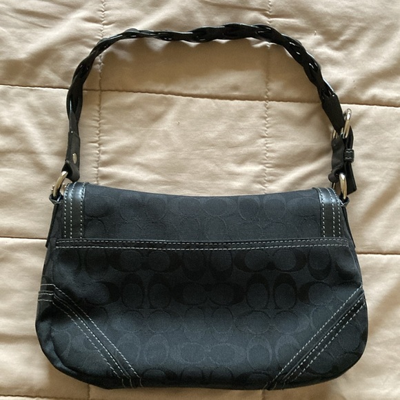 Coach original black leather braided and trims. Excellent! Used once. Good buy! - Picture 12 of 14